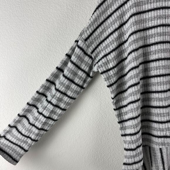 Anthropologie Saturday Sunday Pippa Hacci Top Womens Large Striped Cowl Neck - Picture 10 of 14